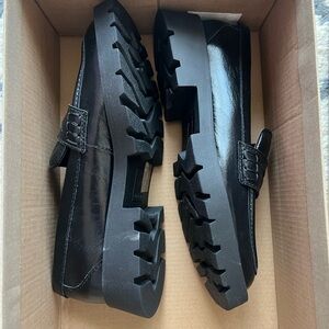 Dolce Vita Black Chunky Loafers